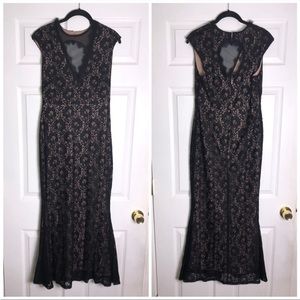 ✨Black Lace Detailed Lace Gown